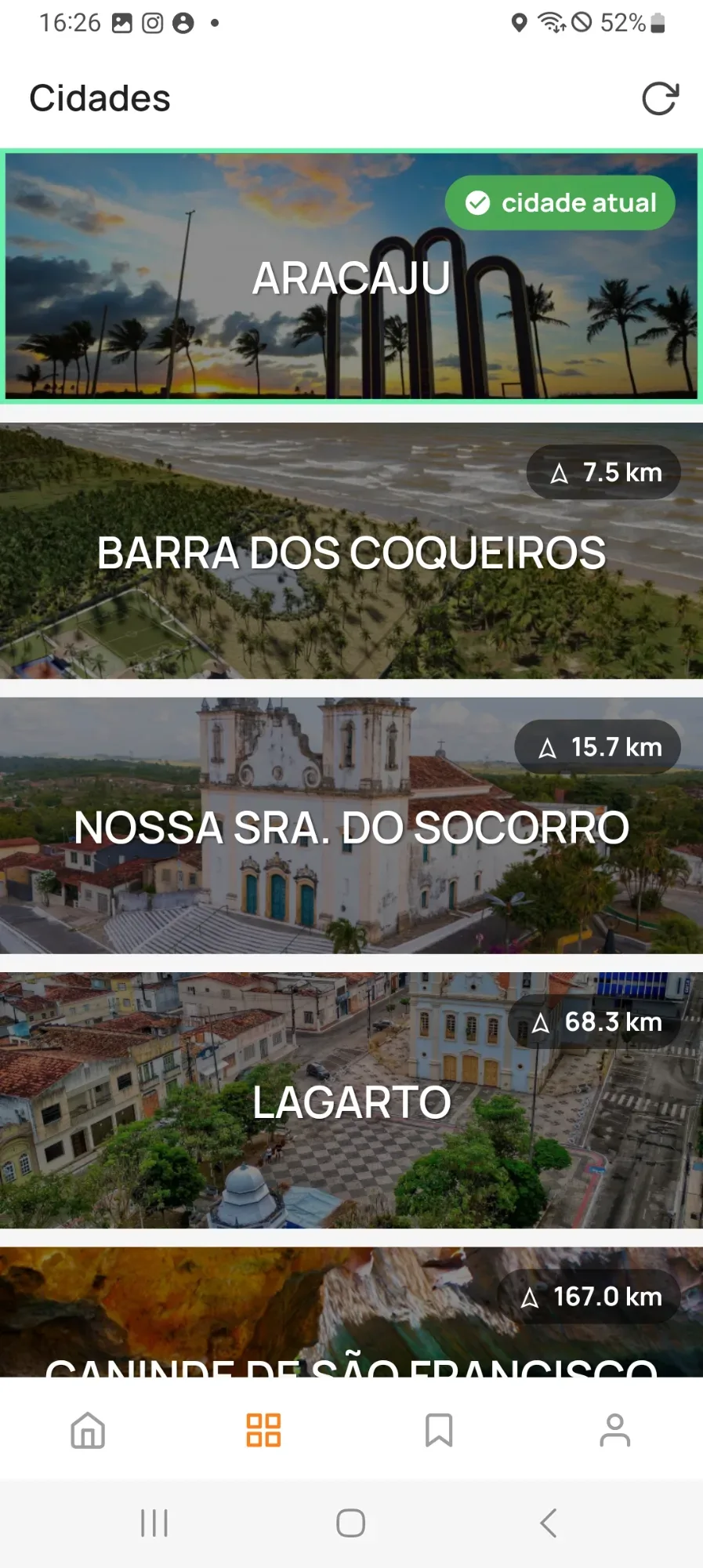 Tela 1 do app